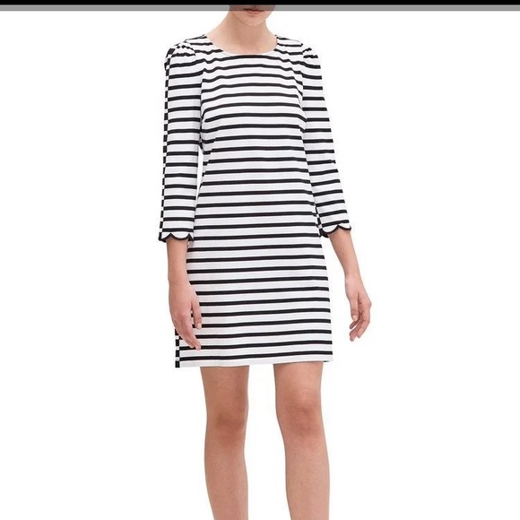 kate spade Dresses & Skirts - Kate Spade New York Sailing Stripe Scallop Dress